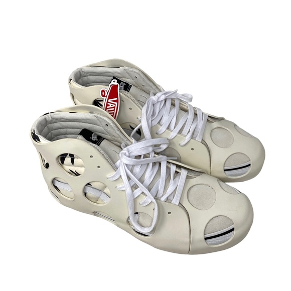 VANS Sk8-Hi Cage VLT LX Polka Dot Marshmallow Shoes Skate Men’s Size VN0A5FBW2UH - Picture 3 of 10